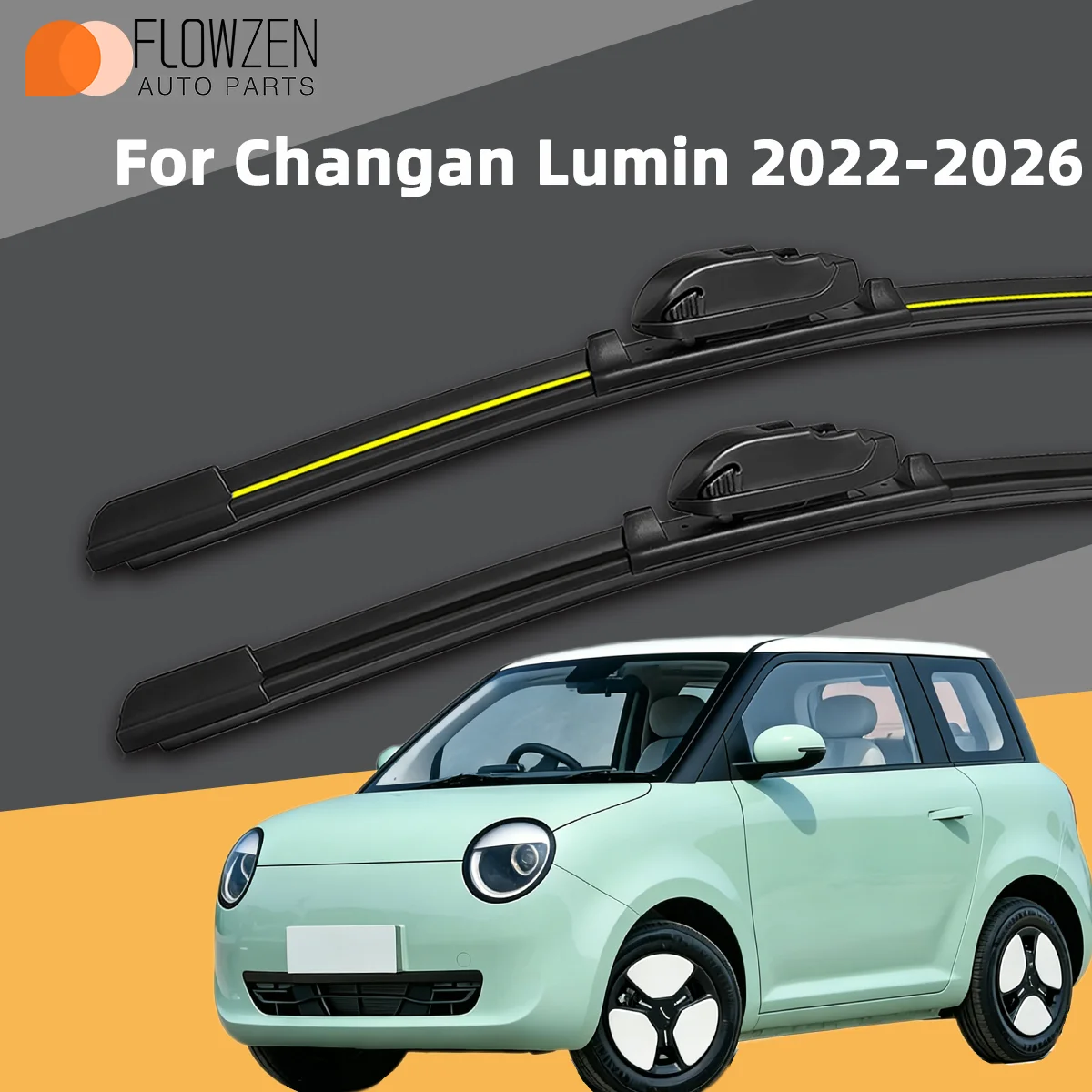

2PCS Front Wiper Blades Fit For Changan Lumin 2022-2026 Car Premium Quiet Streak-Free Long Lasting Auto Accessories 2025 2024