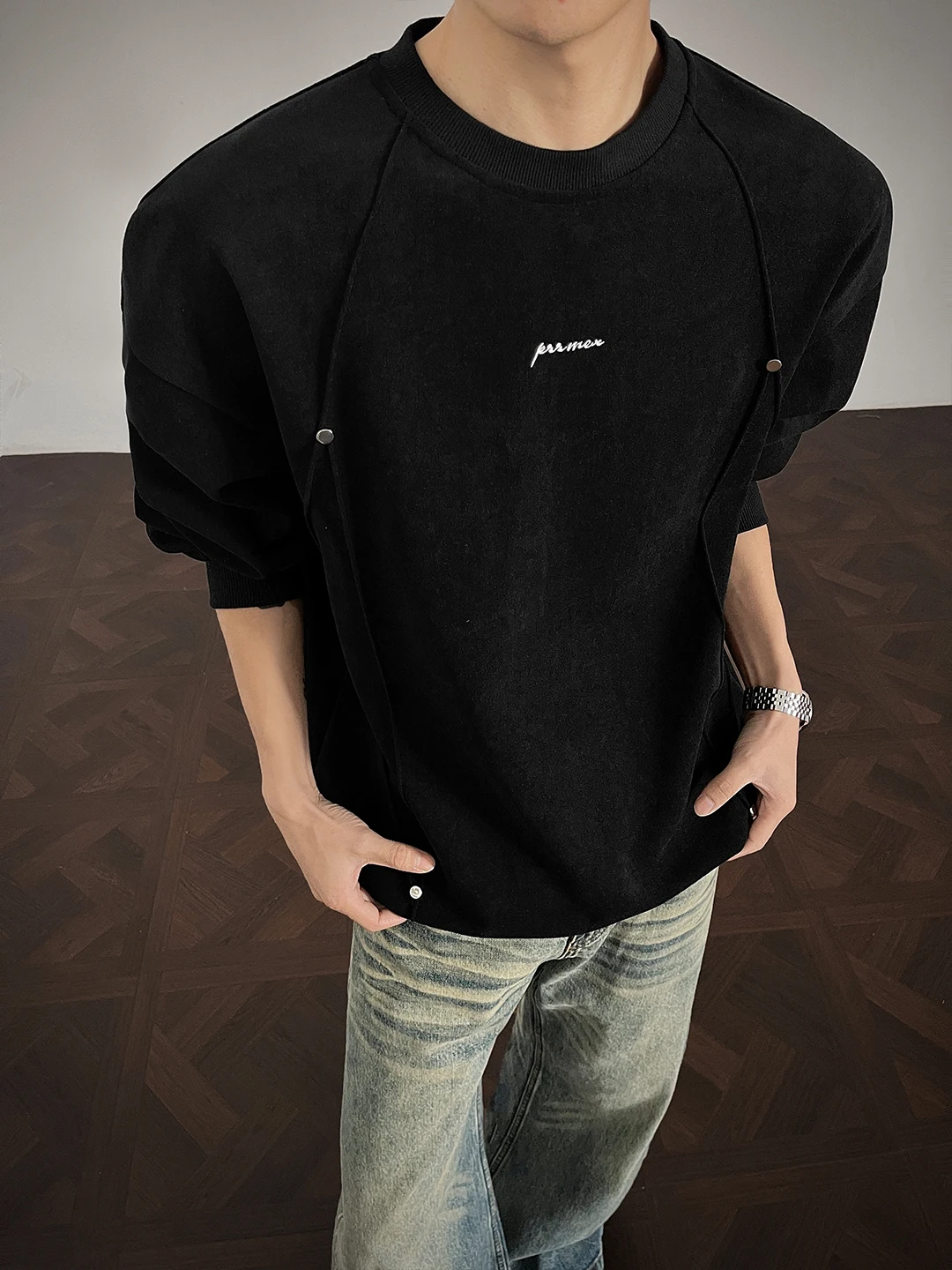 

Мужская толстовка Thiened American Sle Fce с подкладкой, зимняя, теплая, повседневная, с длинным рукавом, круглым вырезом, свитшот Cleanfit, модный бренд