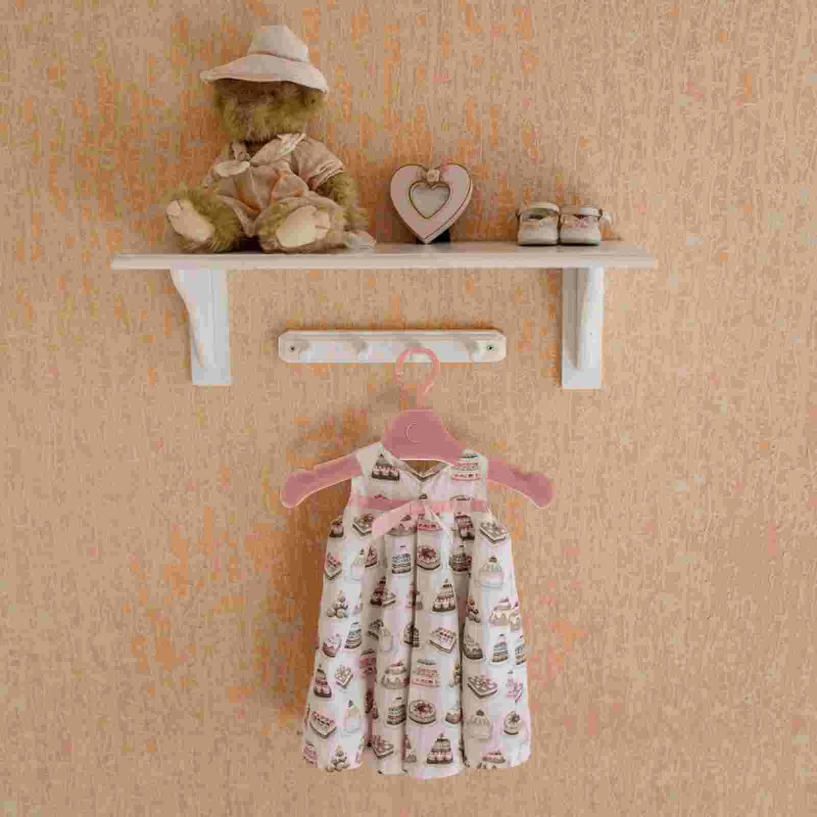 50-delige hanger kleine stoffen hangers miniatuur babykleertjeshouder voor outfit speelgoed