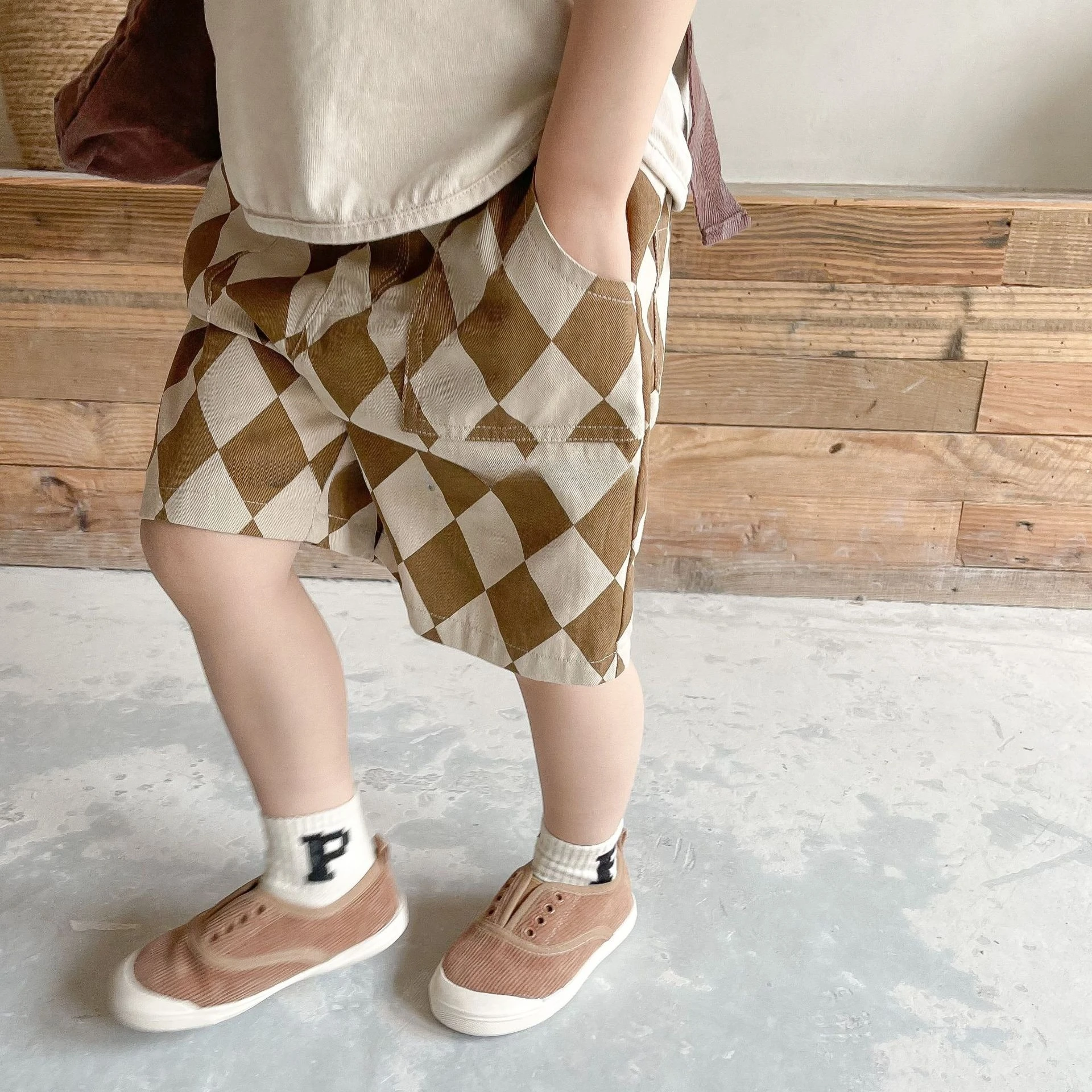 2025 Summer Kids Shorts New Children's Summer Clothing Girls'washed Cotton Work Pants Shorts Boys' Pants