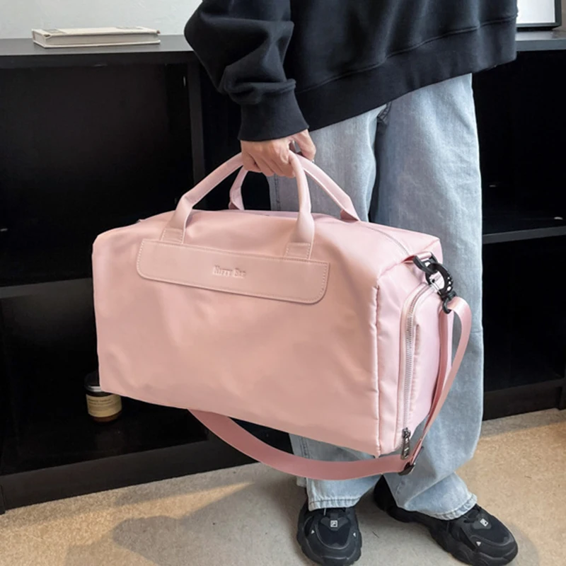 Bolsa de viaje de tamaño medio para mujer, bolsa de fin de semana de Golf Boston, Maleta grande, bolsa de lona de playa, bolsa de Fitness de Yoga,