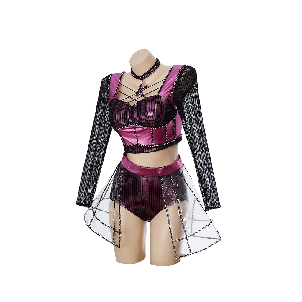SIX the Musical Cosplay Katherine Howard Costume Top Skirt Set Performance Set Halloween Costume Music Festival Outfits for Wome