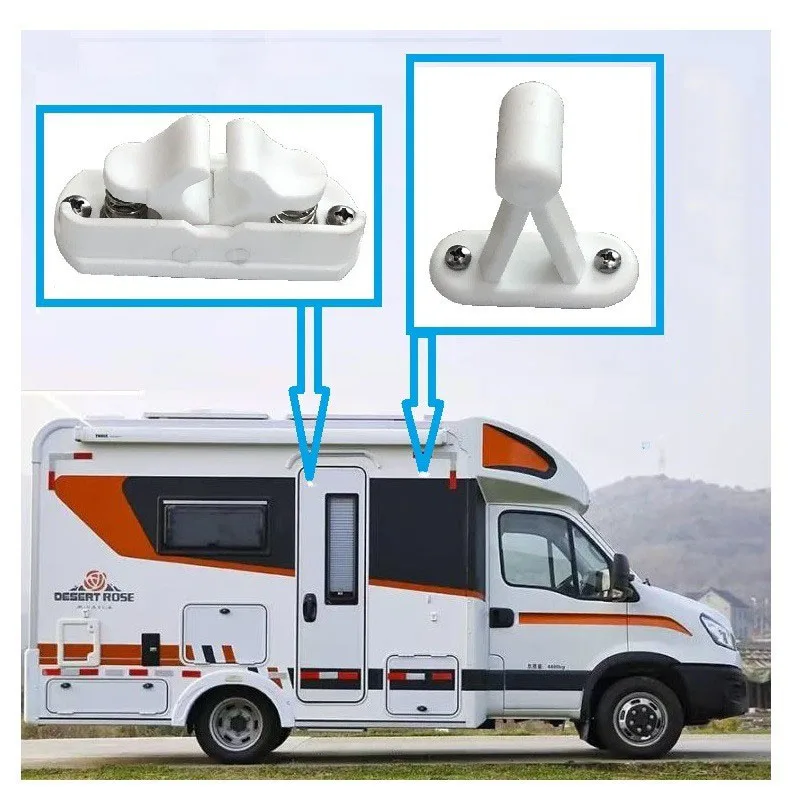 

For Caravans Motorhomes Boats Door Stoper Clip Trailer RV Modification Accessories Nylon Buckle Door Retainer Catch