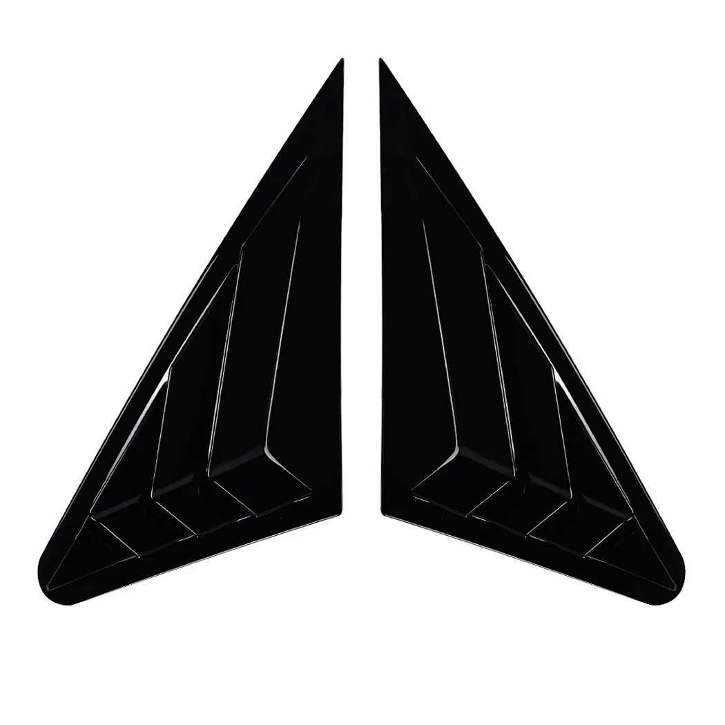Rear Triangle Window Shutters Triangle Sunshade Modified Patch Shark Gill For Audi A3 S3 8V 2014-2020 sedan version