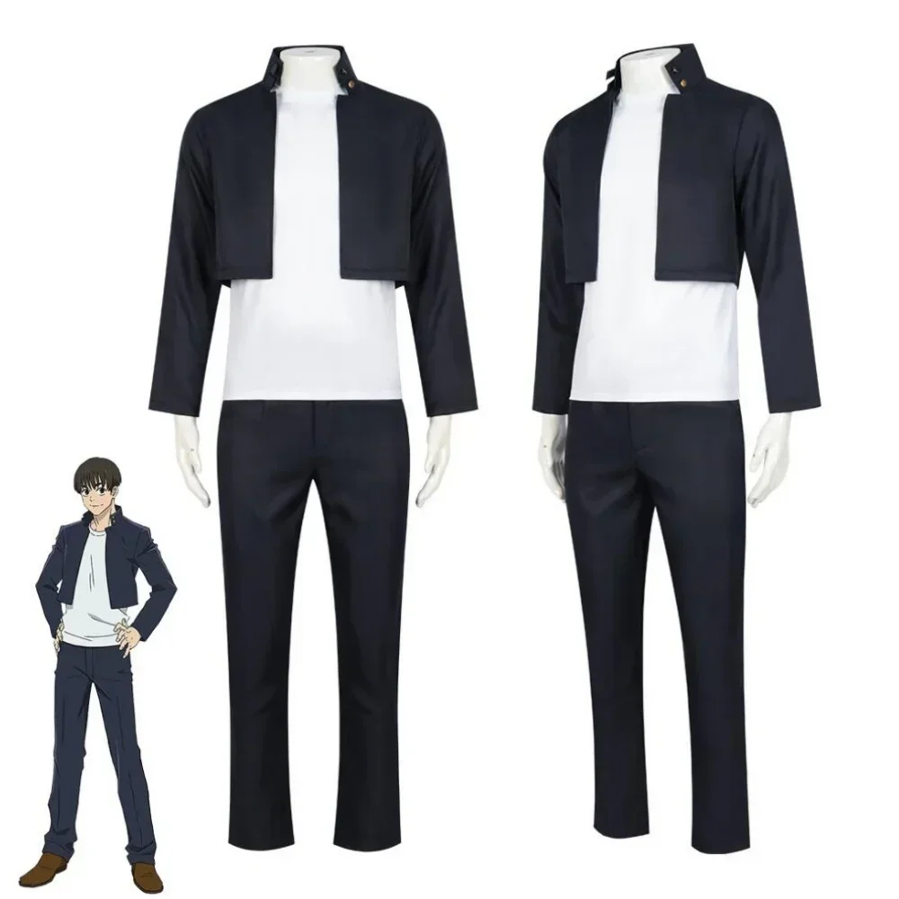 Anime Jujutsu Kaisen Haibara Yu Uniform Cosplay Costume Men Casual Sportswear Coat Top Pants Suit Halloween Spring Autumn Outfit