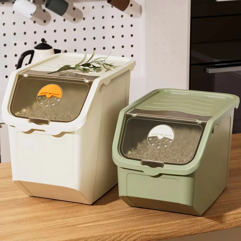 Cat Food Storage Container Moisture-Proof PP Material 10-15kg Load Capacity for Pet Food & Grain