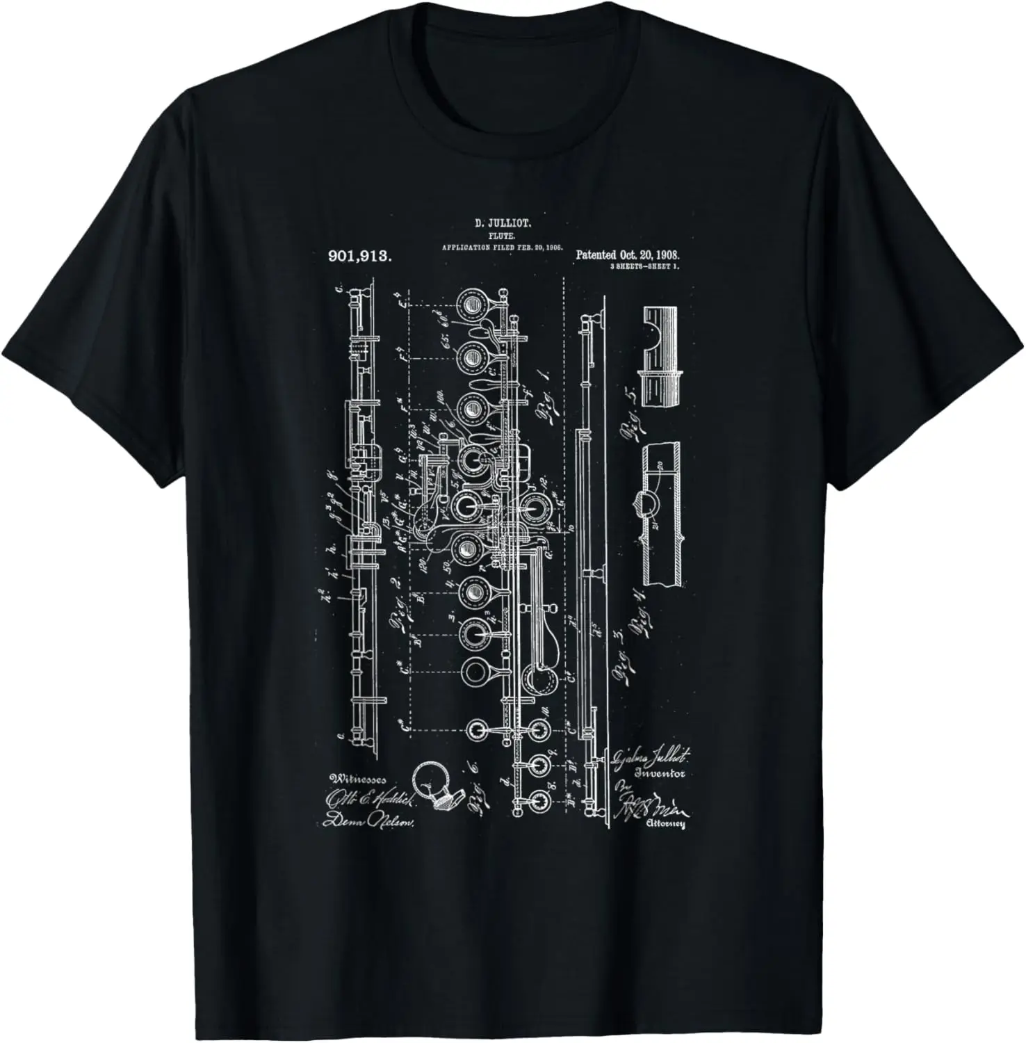 

Flute Patent T-Shirt T-Shirt