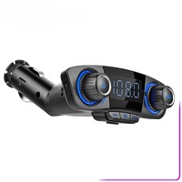 BT06 Broken Code Display Version, Car Bluetooth Player FM Transmitter Dual Knob Bluetooth MP3 Dual USB Charging