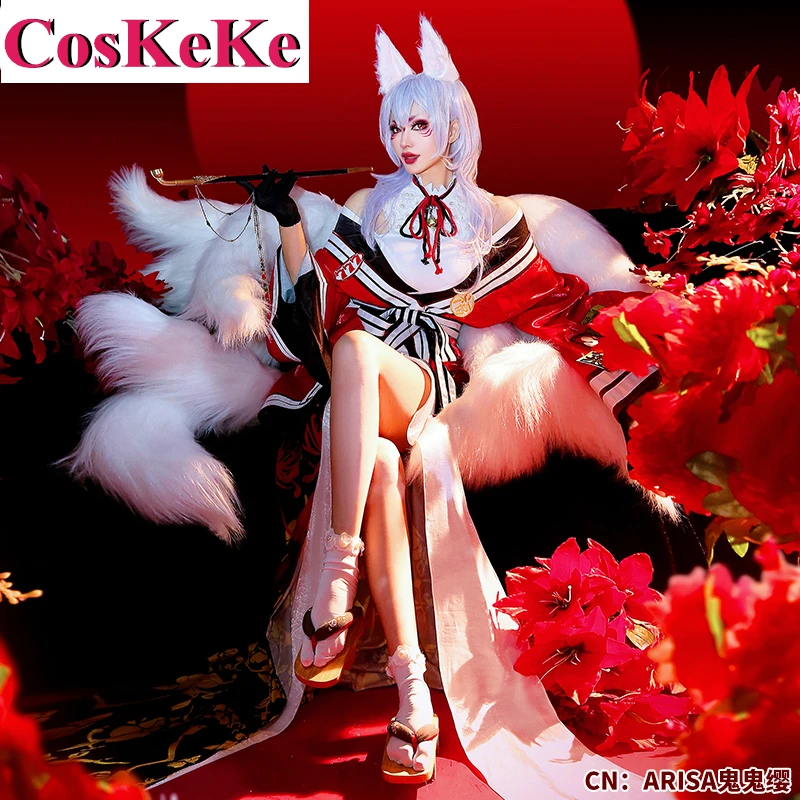 

CosKeKe [на заказ] костюм Нины касаки для косплея аниме VTuber NIJISANJI Великолепная элегантная боевая униформа женское платье