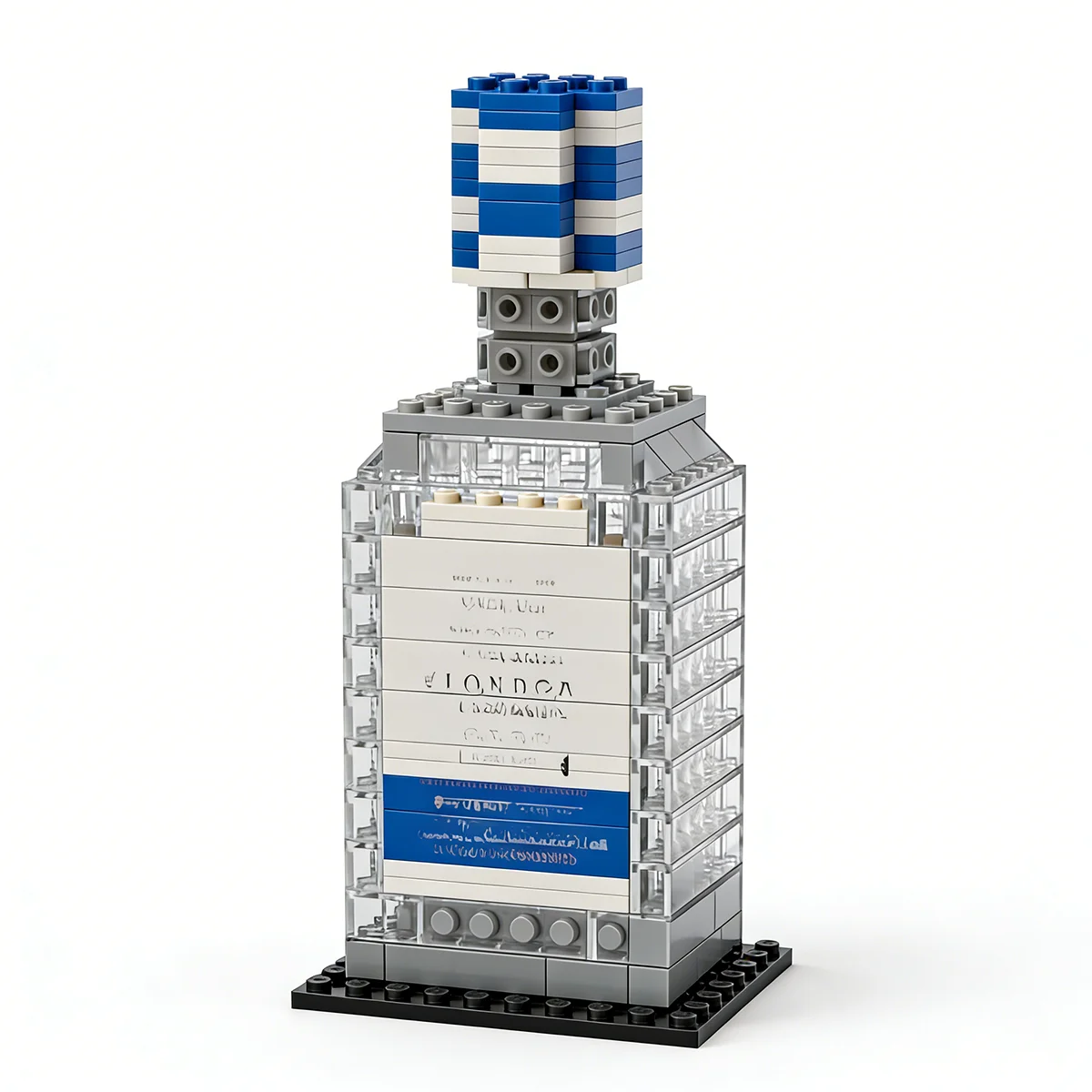 مجموعة نموذج زجاجة نبيذ من قطع البناء، قوالب MOC، ديكور للبار المنزلي، زينة للمكتب، إكسسوارات كؤوس النبيذ، هدايا تجميع يدوية للكبار