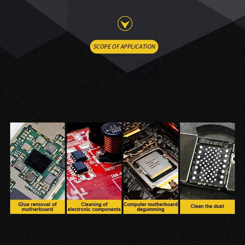 B&R Double-Headed Brush Anti-Static Motherboard Circuit IC Soldering Dust Cleaning Brush Electronic Rework Repair Tools