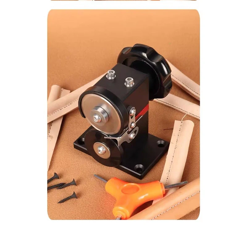 Imagem -04 - Handmade Leather Strap Cutting Machine Ferramenta de Corte Portátil Tridimensional Divisor Bolsa de Couro Diy