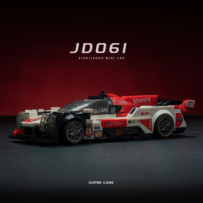 

Набор для сборки гоночного автомобиля Le Mans, 305 деталей, красно-белый, масштаб 1:24, модель гоночного автомобиля для выносливостных гонок, коллекционная модель скоростного автомобиля