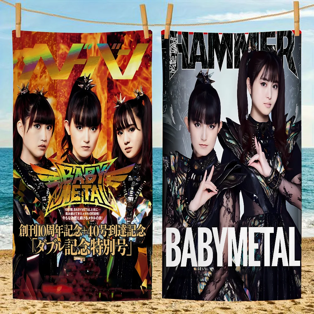 Modern Babymetal Big Microfiber Beach Towels Quick Dry Towel Sand Beach Towels Pool Towel For Travel Swim Pool Yoga