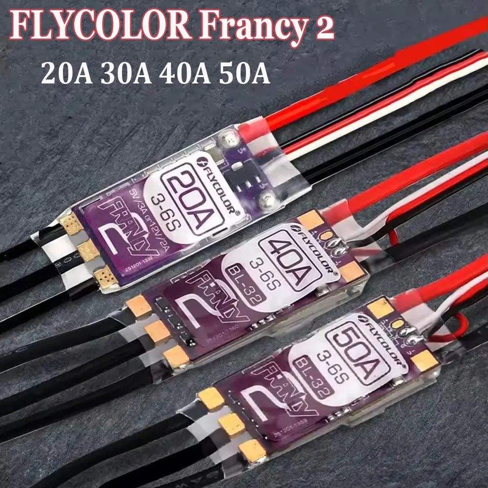 flycolor-francy-2-ブラシレスesc-20a-30a-40a-50a-blheli-32-bl32-3-6s-スピードコントローラー-5v-3a-12v-2a-rc飛行機用-francy2