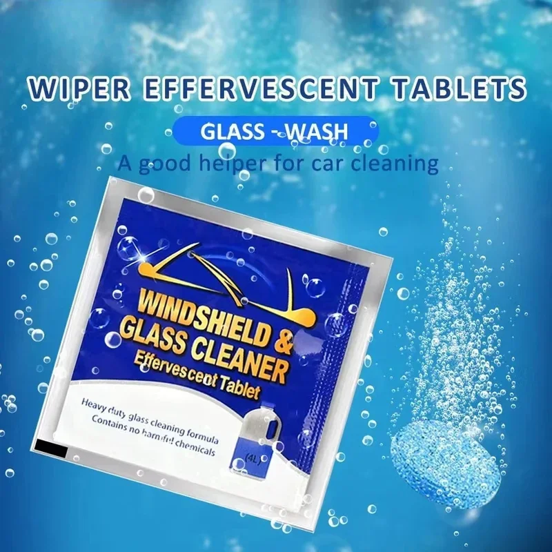 Car Windshield Glass Solid Cleaner Windscreen Wiper Effervescent Tablets Toilet Cleaning Accessories So