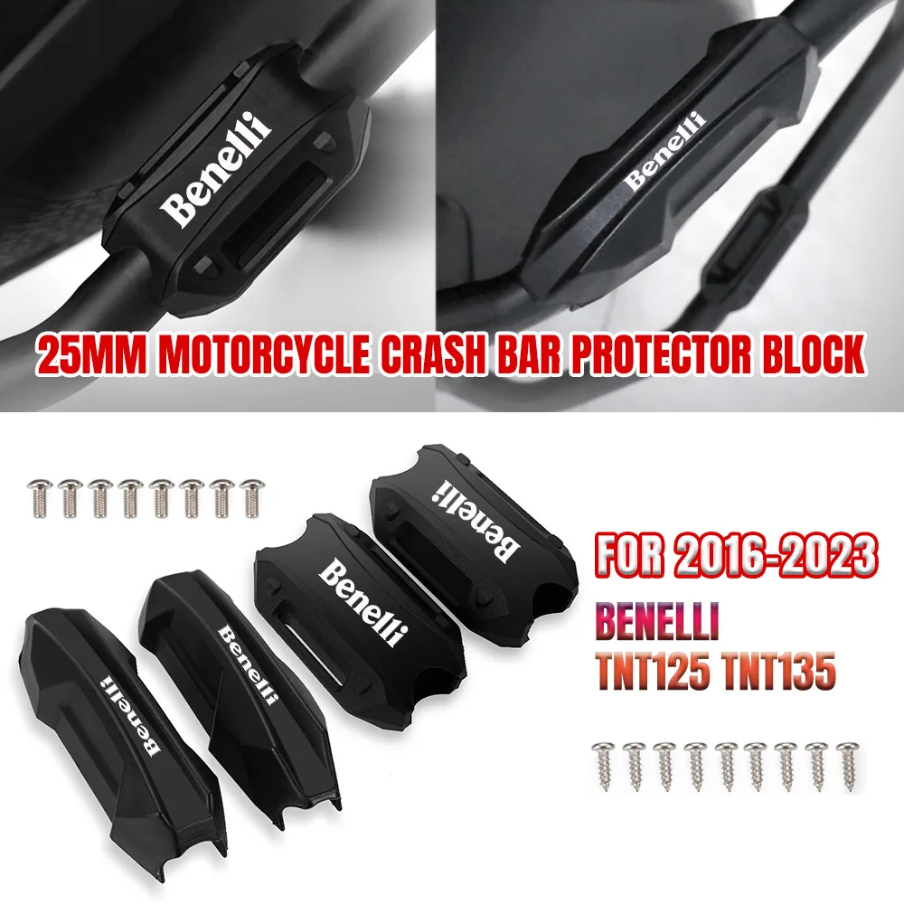 

Motorcycle Bumper Engine Guard 25MM Protection Block Crash Bar Decorative For Benelli TNT 125 135 2016-2022 2023 TNT125 TNT135