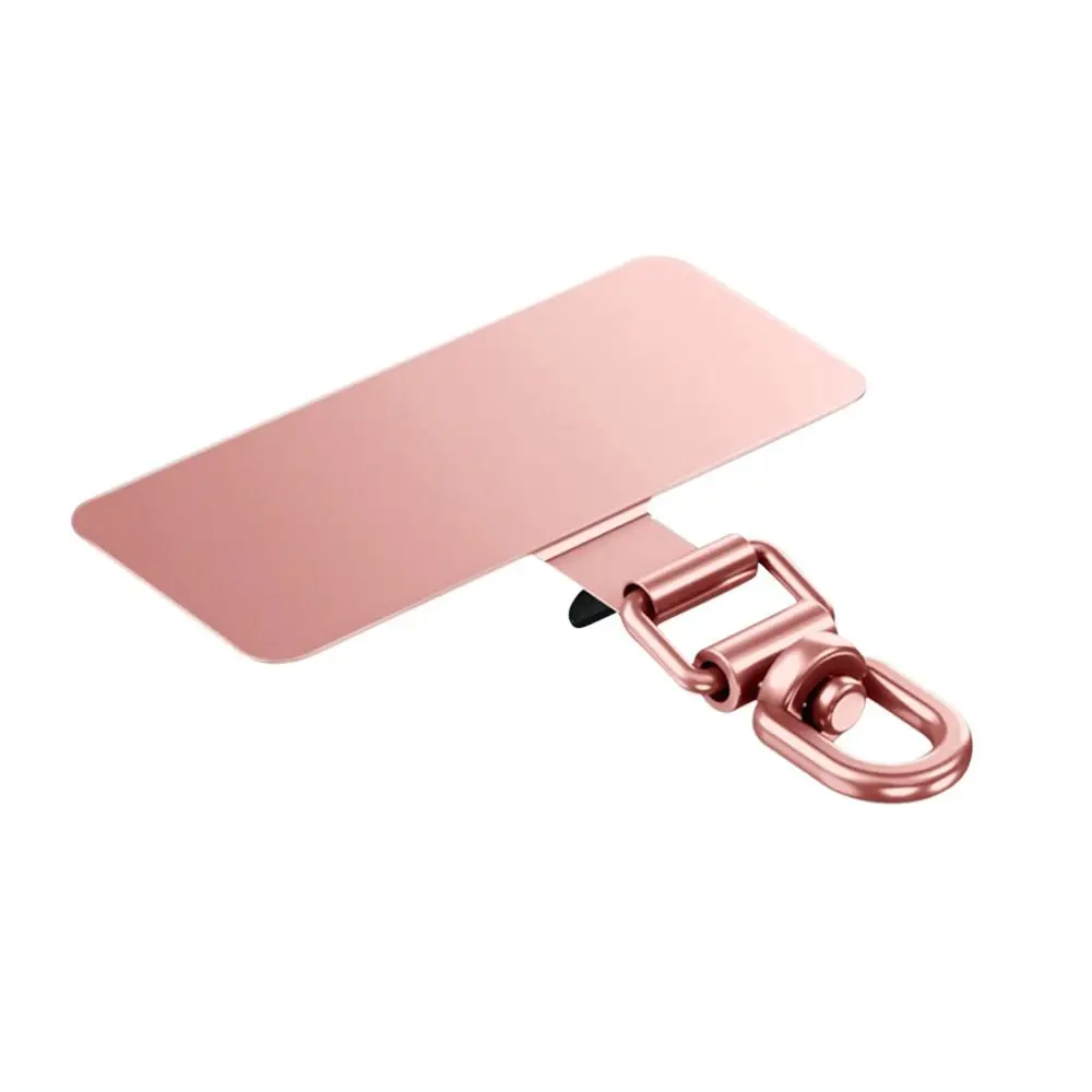 Ultra-thin Phone Lanyard Clip Patch Stainless Steel Anti-fall Phone Case Hanging Rope 360° Rotatable Anti-lost Case Clip