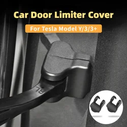 For Tesla Model Y/3/3+ Highland 2024 Car Door Limiter Cover Cap Door Lock Latch Protection Cover Car Modification Accessories