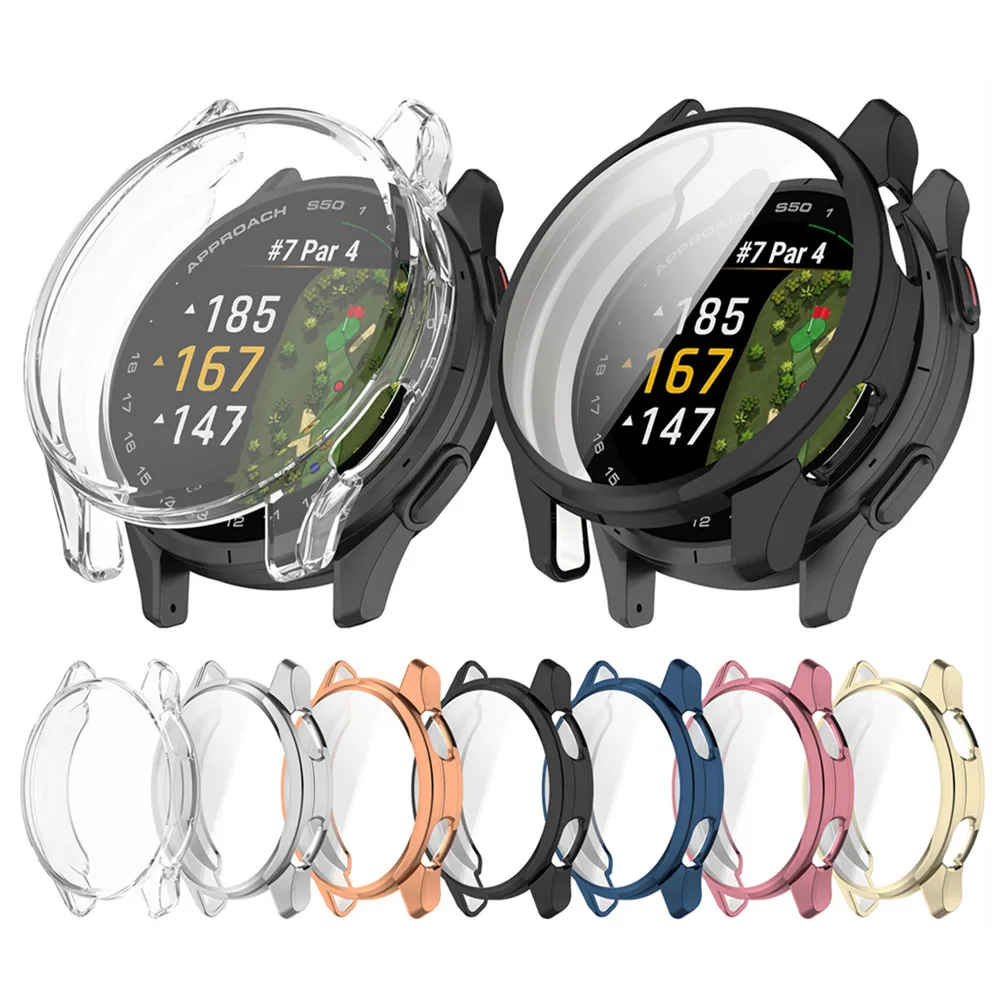 Защитный чехол для Garmin Approach S50, мягкий ТПУ, чехлы «все включено», защитный чехол, бампер, аксессуары для часов