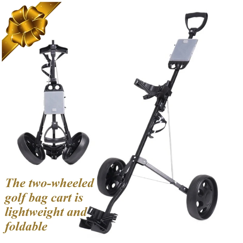 

Двухколесная тележка для гольфа, складная рама из нержавеющей стали, держатель для чайника