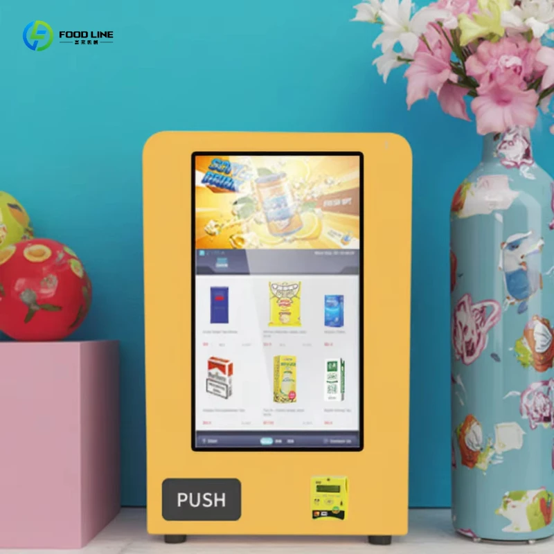 Age Verification Wall Mounted Vending Machine with Smart Chip, 32 Inch Touch Screen Vendor for Public Area