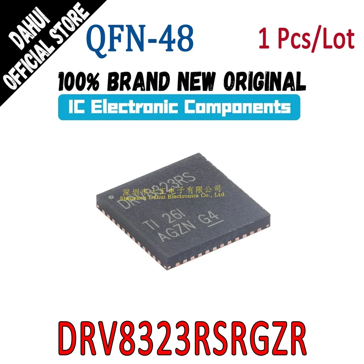 

DRV8323RSRGZR DRV8323RS QFN-48 features step-down regulator and current shunt amplifier driver chip IC New Original In Stock