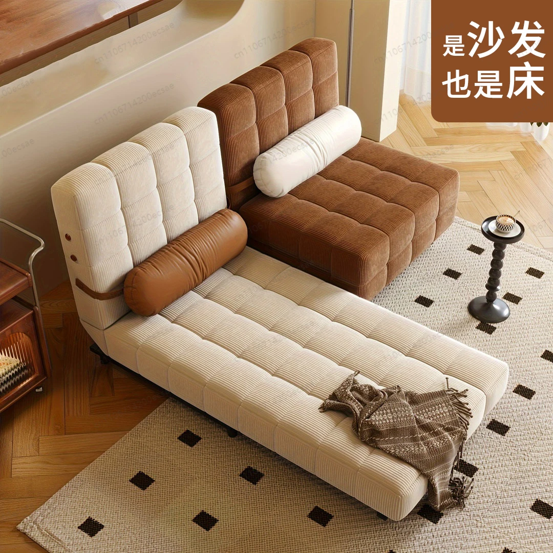 

Новый диван-кровать из вельвета, с пятиступенчатой регулировкой, можно лежать и сидеть - односпальный диван-кровать 0,8 метра, наполнитель 45D.