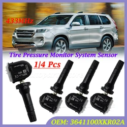 1 Or 4 Pcs For Great Wall Haval H6 Haval H9 Haval F7 F7X 3641100XKR02A TPMS 433MHz Tire Pressure Sensor