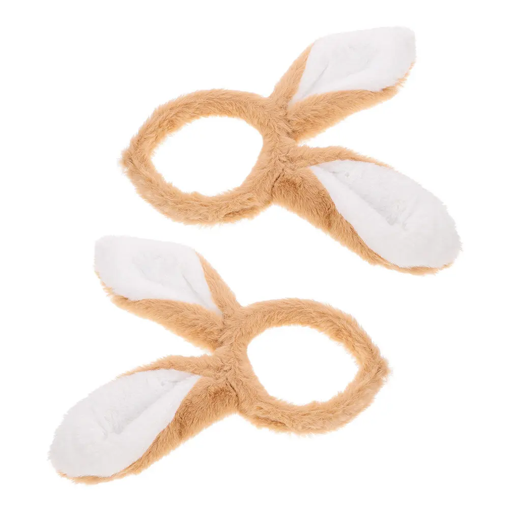 

2Pcs Rabbit Ear Headbands Easter Bunny Headband Cartoon Hairband Party Hair Accessories Women Hairbands Costume Headdress