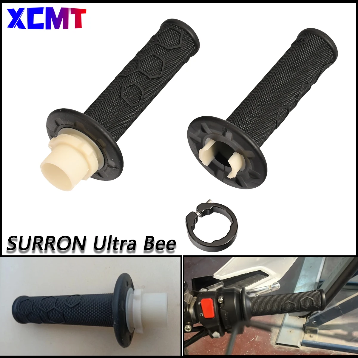 

SURRON Ultra Bee Pit Dirt Bike Throttle Handlebar Motorcycle Grip Rubber Cover Original for SUR RON SUR-RON 23mm Motocross Parts