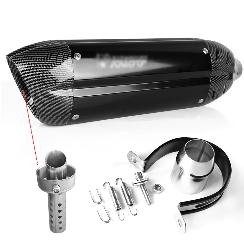 38/51mm universal motorcycle exhaust pipe, suitable for Kawasaki Z900, Z800, Er6n, SV650, R1, R3, MT03 and other motorcycles. - view 3