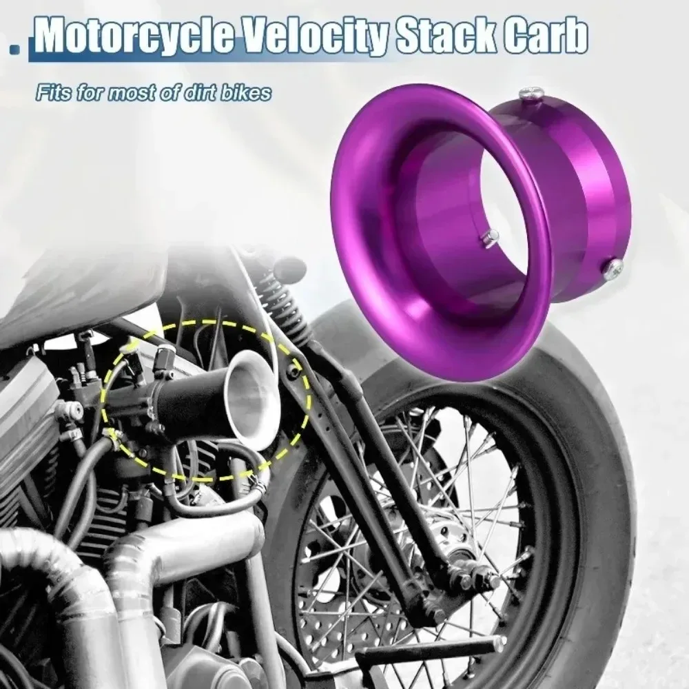 Copa de filtro de aire para carburador modificado de 50 mm para motocicleta Keihin PWK21/24/26/28/30/32/34 PE CVK28/30, tipo trompeta