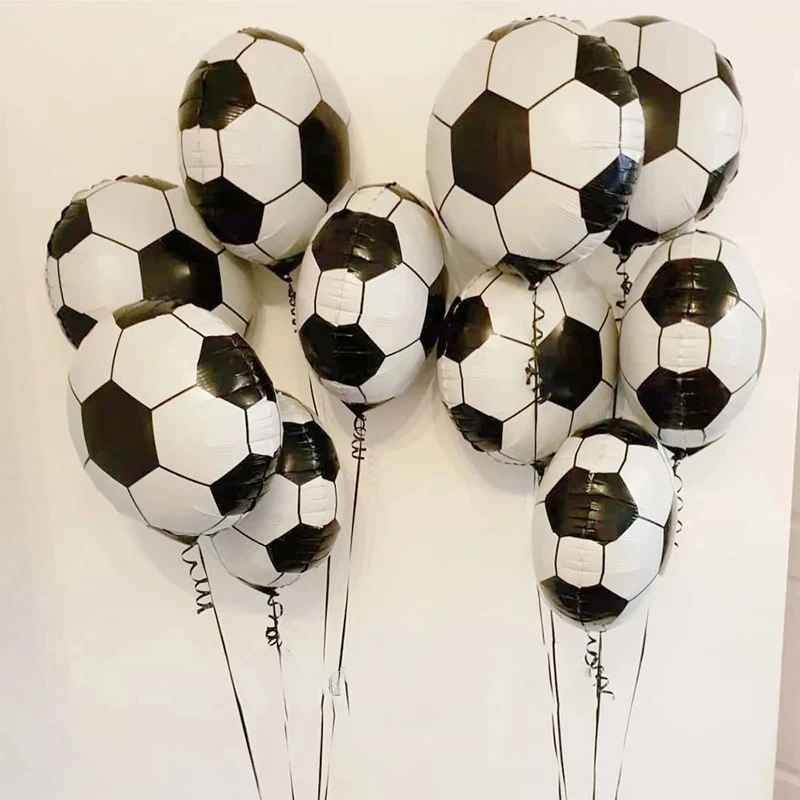10 Stück Fußball-Luftball-Luftballons, Dekorationen für Party, große Luftballons, Sport-Themen-Geburtstagsparty-Zubehör, Babyparty für Jungen
