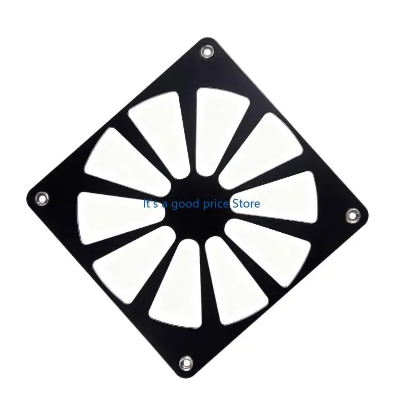  Aluminum Cooling Fan Cover Small Aluminum Computer Motor Cooling Fan Cover Heat Dissipation Protective Guard Replacement