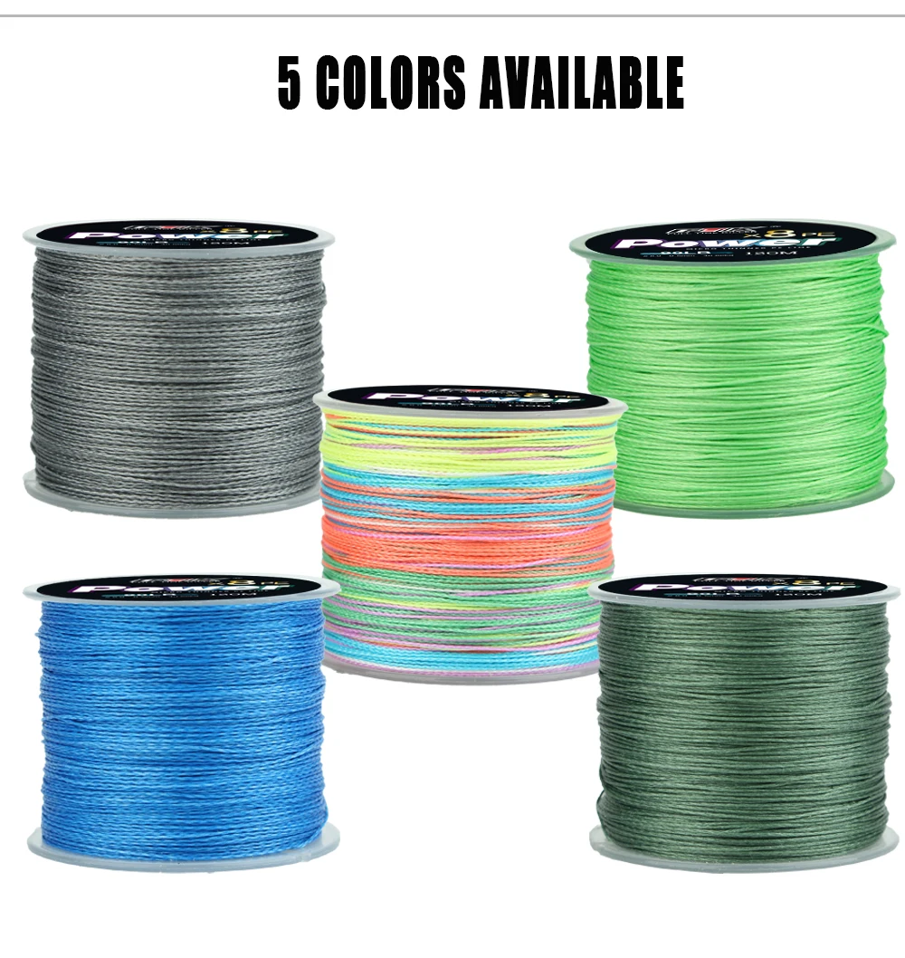 FTK 8X Angelschnur 120M 8-Strang Geflochtene Angelschnur Multifilament PE-Schnur für Karpfenangeln – Detail 9