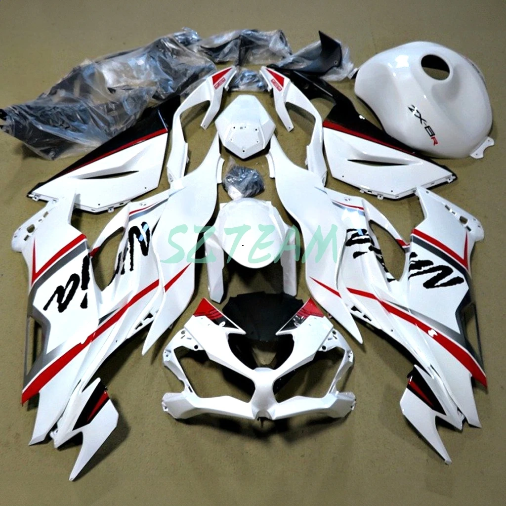 

Полный комплект обтекателей для мотоцикла Kawasaki ZX6R 636 2019-2023, белый, OEM-замена, пластик ABS, литье под давлением, комплект обтекателей ZX-6R 19-23