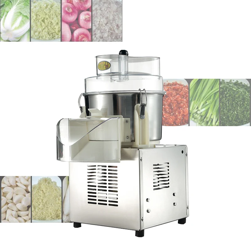 Small Industrial Vegetable Cutter Chopper Machine Ginger Garlic Chopped Vegetable Puree Machine Farm Vegetable Shredder