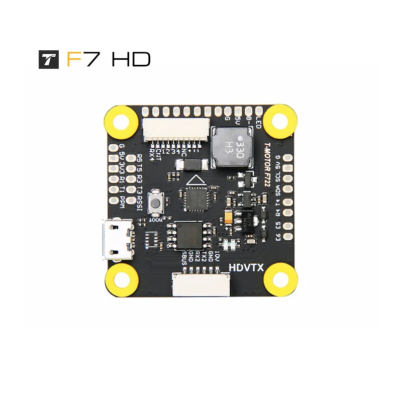 T-motor F7 HD Flight Controller & F55A PRO II Blheli_32 Brushless ESC Stack for HD FPV Racing Drone