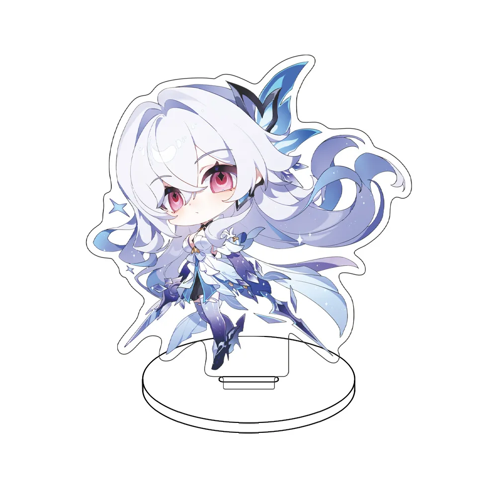 New Genshin Impact Character Stand Dahlia Skirk Cartoon Anime Tabletop Acrylic Ornament Game Cute Badge Gift