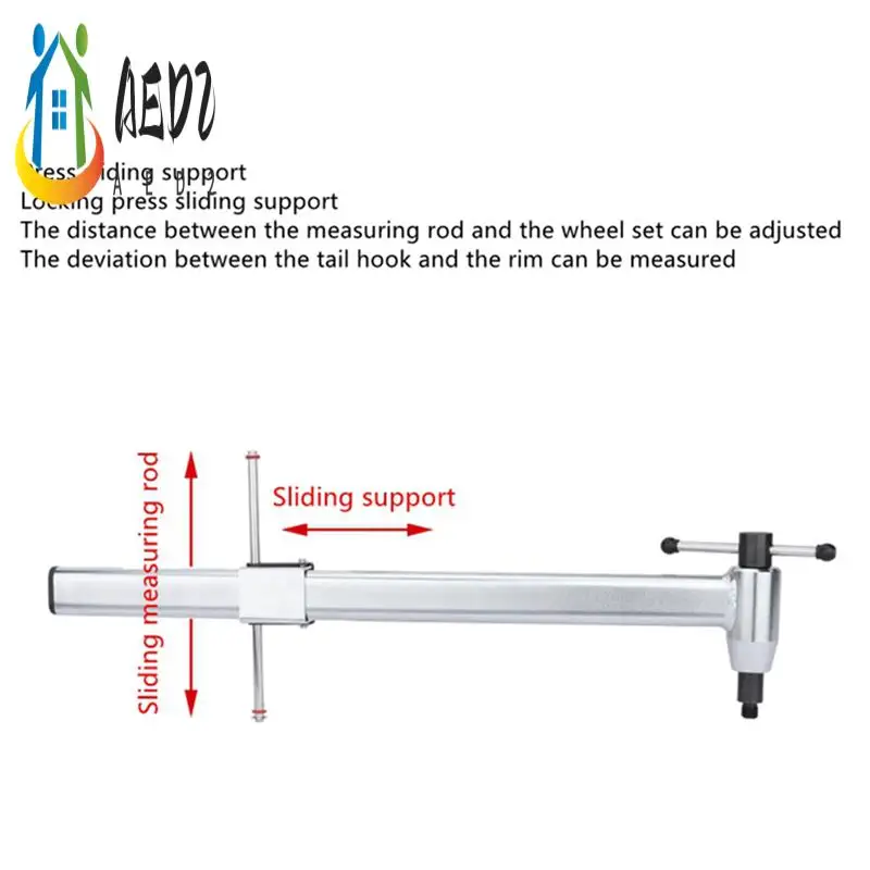 

AED2-Riro Tail Hook Corrector For Road Bike Rear Derailleur Hanger Alignment Gauge Stainless Steel Multifunctional Repair Tool