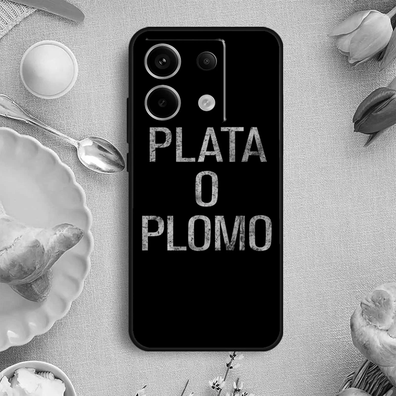 Plata O Plomo Narcos Pablo Escobar Phone Case For Redmi Note 12 11 9 10 13 Pro Plus 9S 10S 11S 12S Redmi 13C 9C 10C 12C Cover