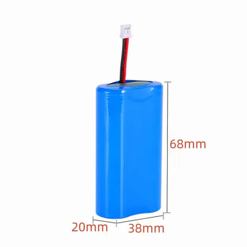 3.7V 5200/6800/12800mAh 18650 Lithium Battery Packs High Current Rechargeable Battery Fishing LED Light (PH2.0/XH2.54) Plug