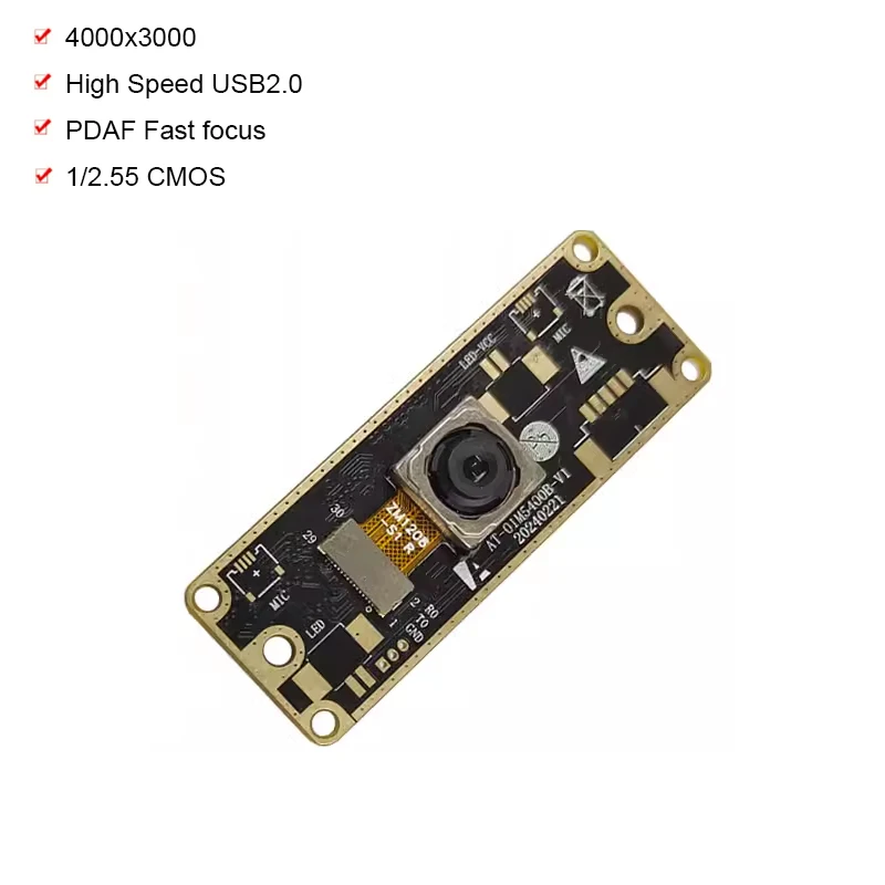 

4000 x 3000 4K 12MP HD USB2.0 Camera Module PDAF fast focusing For Document photography