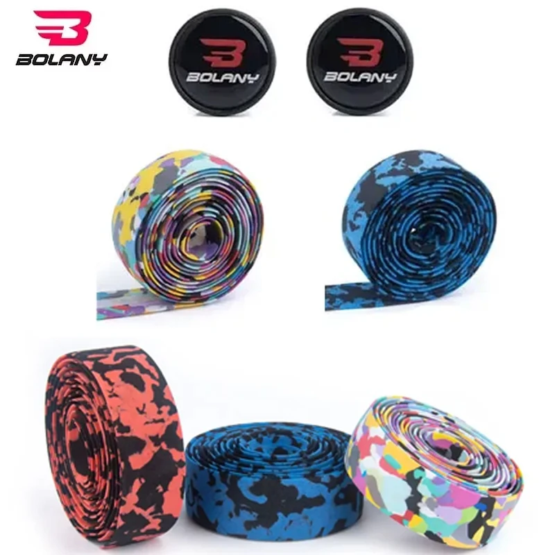 

Bolany Bicycle Handle with EVA Anti slip Shock Absorber Multi Color Handlebar Tape Bicycle Handle Tape Bicycle Accessories