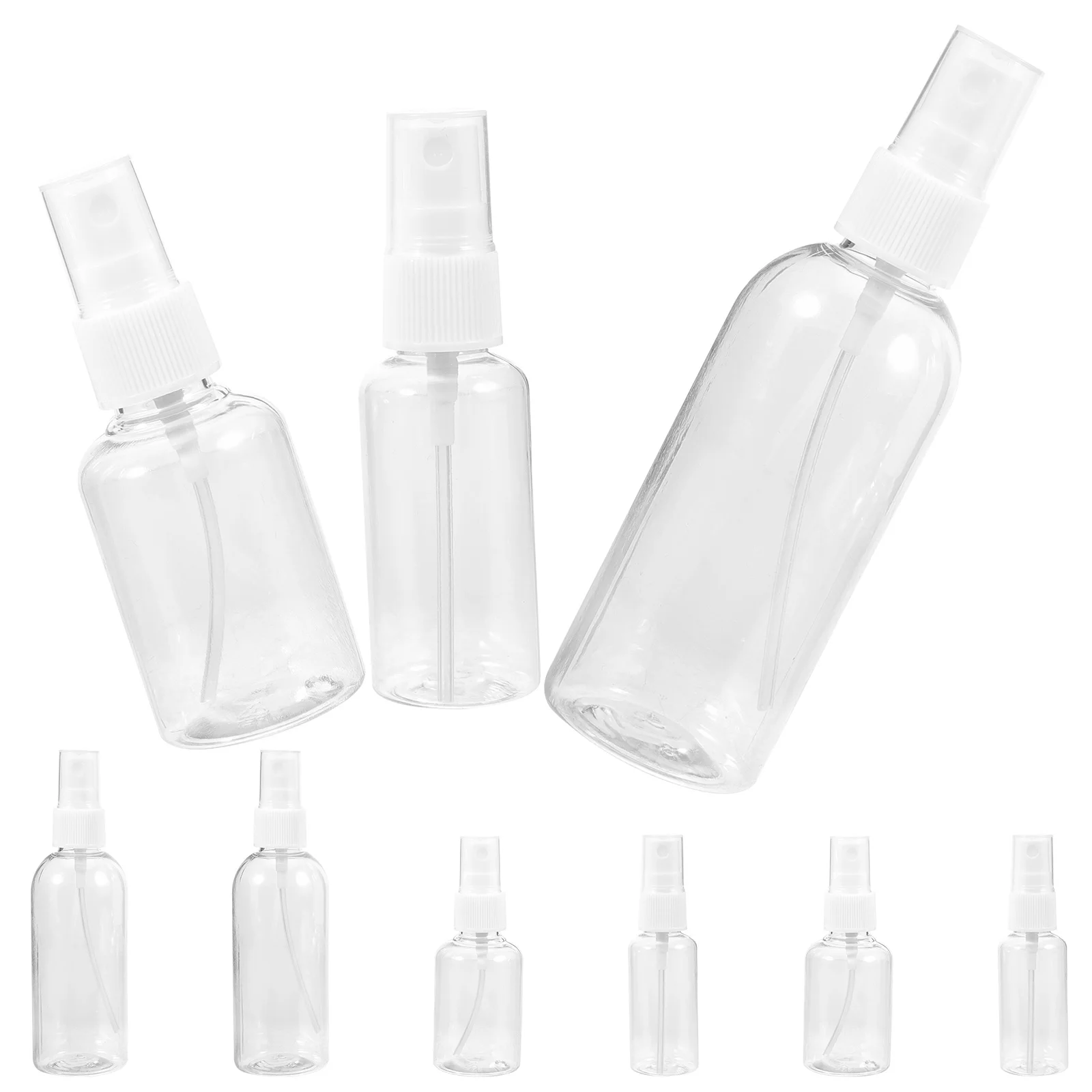 

9 Fine Spray Travel Liquid Container Bottles Travel Size Toiletries Containers Liquids Empty Portable Lightweight