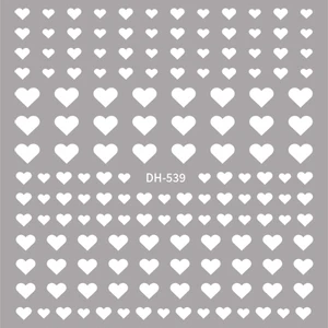 3D مسمار الفن ملصقات, أحمر, أسود, أبيض, الحب, قلب, نجوم, غيوم, الفرنسية, نصائح كاملة, الشارات, المنزلق لمانيكير أعلى 6 مبيعات أظافر فرنسية أحمر - No6