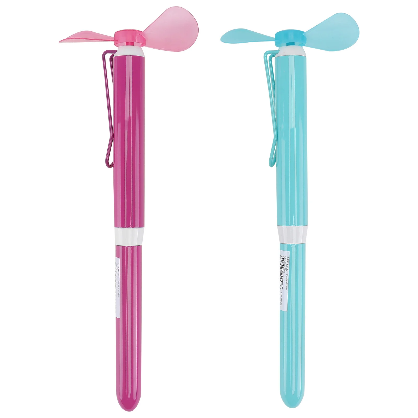 

2pcs For Students Funny Ballpoint Creative Pen With Fan Unique Metal Ballpoint Pens Cool Writing Pens For Teens School Supplies