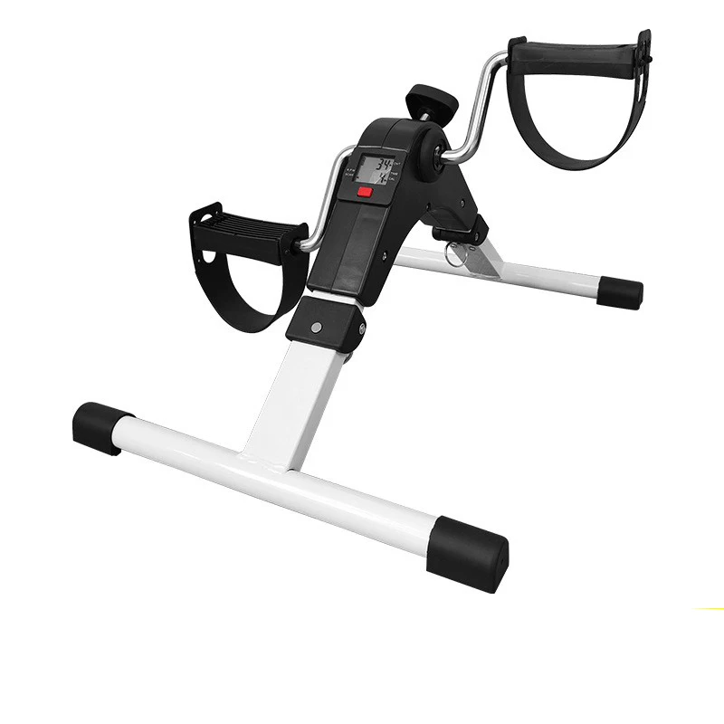 Mini Exercise Bike with LCD Display Elderly Rehabilitation Bicycle Adjustable Resistance Multifunctional Home Fitness Equipment