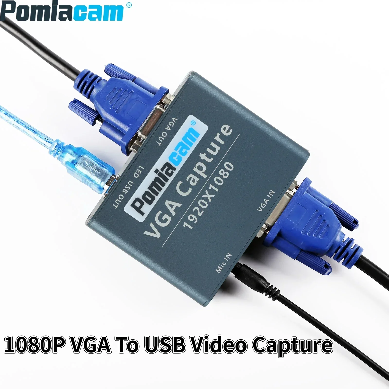 Imagem -02 - Cartão de Captura de Áudio e Vídeo 1080p Vga para Usb Suporta Uvc Uac Padrão Saída Vga Lock Pcs por Lote